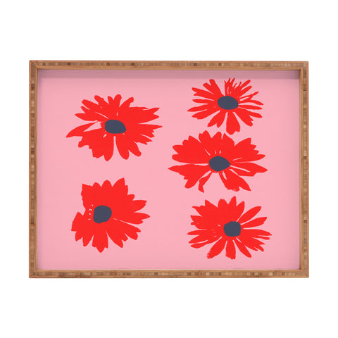 Garima Dhawan daisies 6 Rectangular Tray