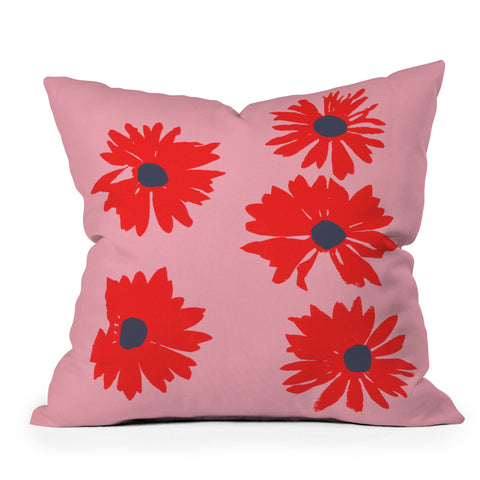 Garima Dhawan daisies 6 Throw Pillow
