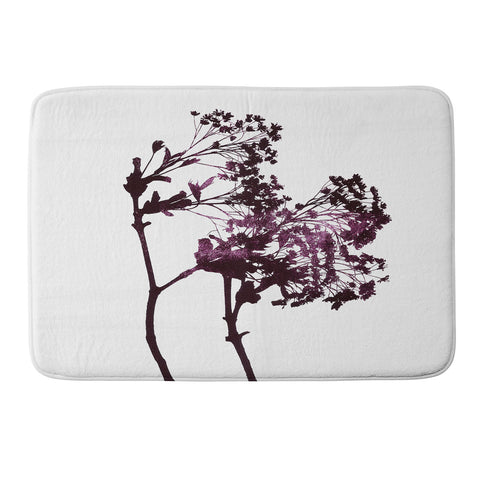 Garima Dhawan Dancing Trees Violet Memory Foam Bath Mat
