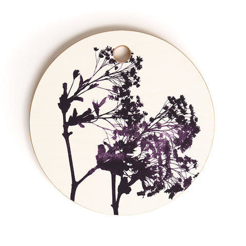Garima Dhawan Dancing Trees Violet Cutting Board Round