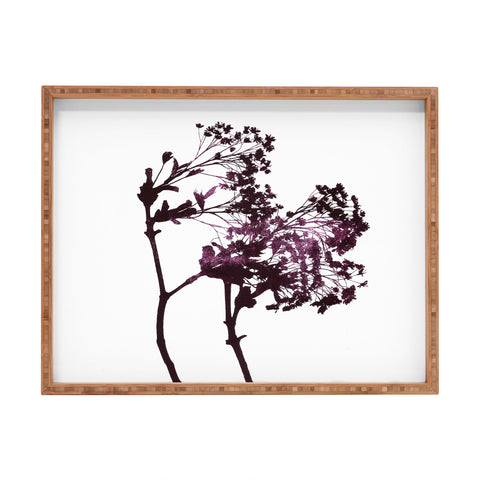 Garima Dhawan Dancing Trees Violet Rectangular Tray