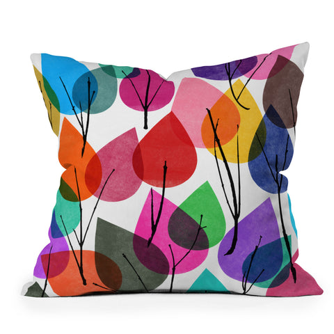 Garima Dhawan dialogue 1 Outdoor Throw Pillow