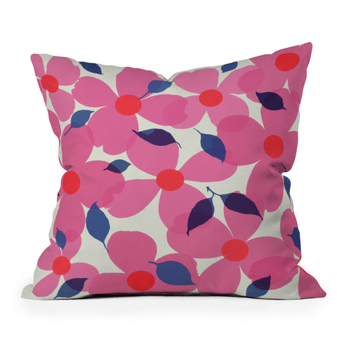 Garima Dhawan dogwood 18 Outdoor Throw Pillow