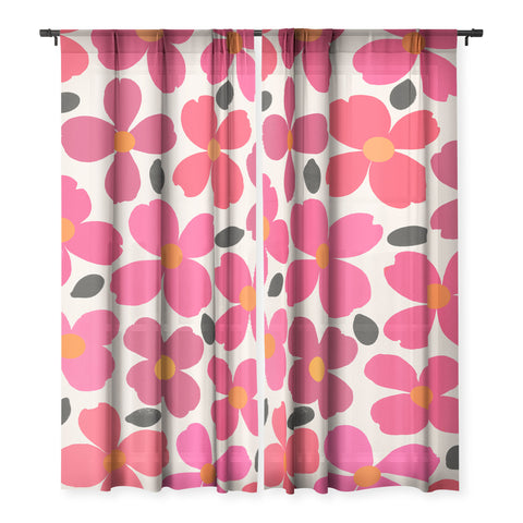 Garima Dhawan Dogwood Berry Sheer Non Repeat