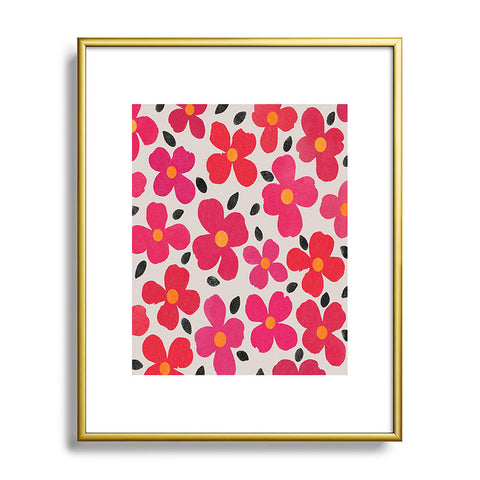 Garima Dhawan Dogwood Berry Metal Framed Art Print