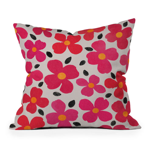 Garima Dhawan Dogwood Berry Throw Pillow