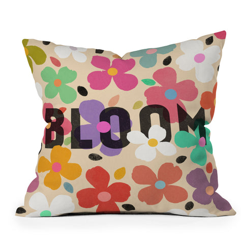 Garima Dhawan Dogwood Bloom Outdoor Throw Pillow