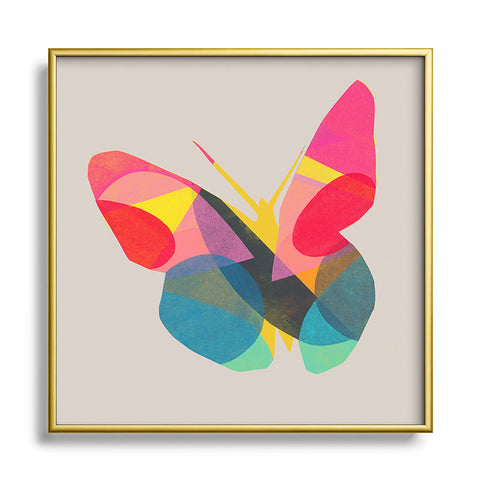 Garima Dhawan flight 1d Square Metal Framed Art Print