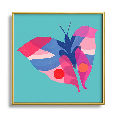 Garima Dhawan flight 2 Square Metal Framed Art Print