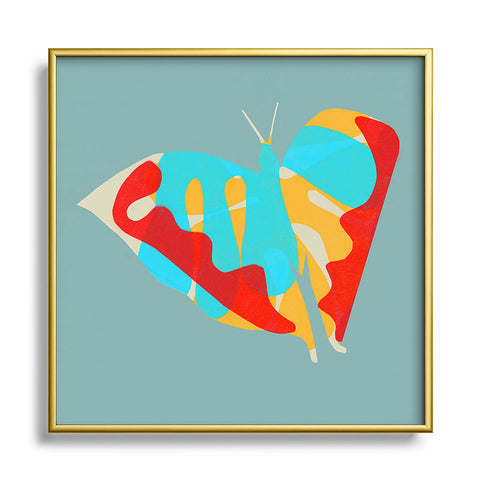 Garima Dhawan flight 5 Square Metal Framed Art Print