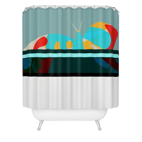 Garima Dhawan flight 5 Shower Curtain