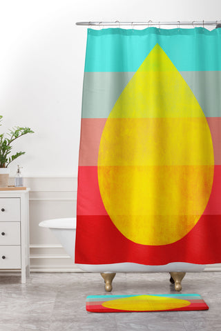 Garima Dhawan flourish 1d Shower Curtain And Mat