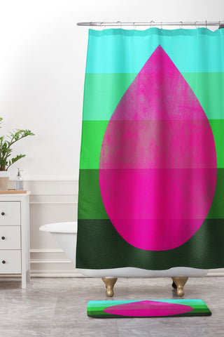 Garima Dhawan flourish 2d Shower Curtain And Mat