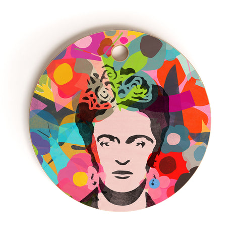 Garima Dhawan frida 1d Cutting Board Round