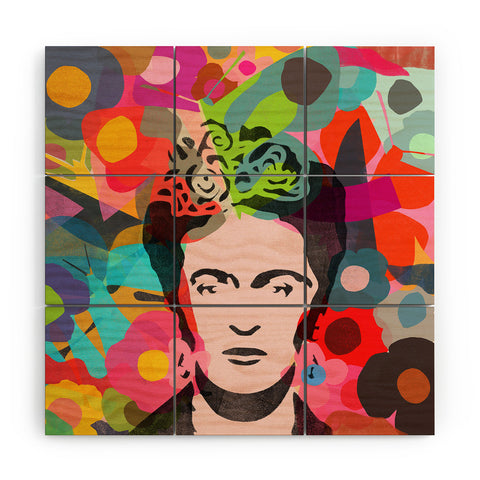 Garima Dhawan frida 1d Wood Wall Mural