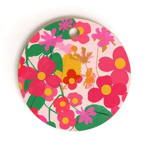 Garima Dhawan garden 2 Cutting Board Round