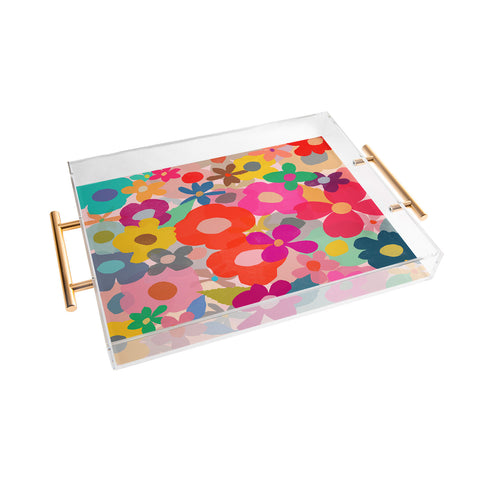 Garima Dhawan garden 3 Acrylic Tray