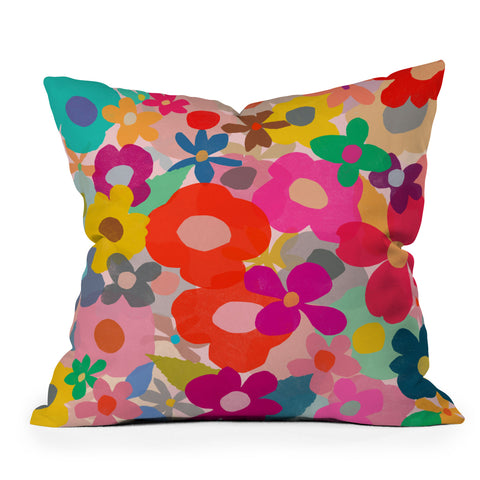 Garima Dhawan garden 3 Throw Pillow