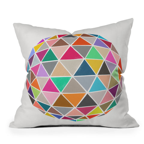 Garima Dhawan Geodesic 1 Outdoor Throw Pillow