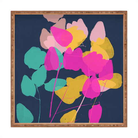 Garima Dhawan golden rain 5 Square Tray