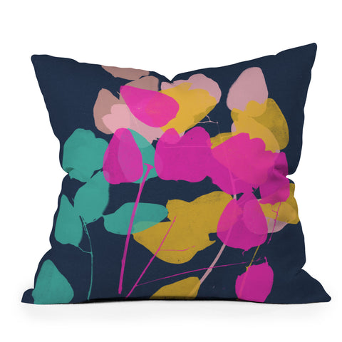 Garima Dhawan golden rain 5 Throw Pillow