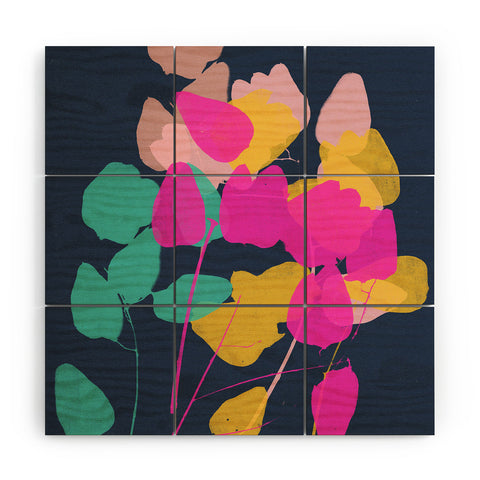 Garima Dhawan golden rain 5 Wood Wall Mural