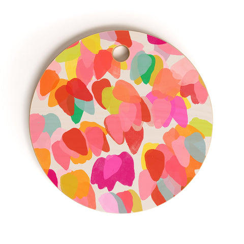 Garima Dhawan golden rain 7 Cutting Board Round