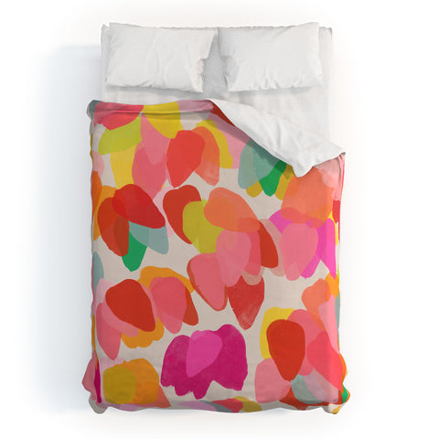 Garima Dhawan golden rain 7 Duvet Cover