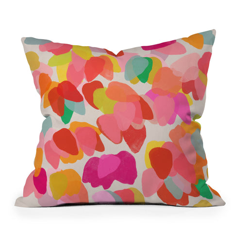 Garima Dhawan golden rain 7 Throw Pillow