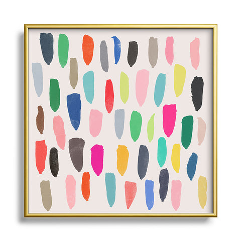 Garima Dhawan hibiscus 2 Square Metal Framed Art Print