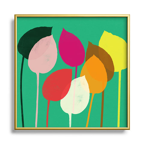 Garima Dhawan hosta 2 Square Metal Framed Art Print