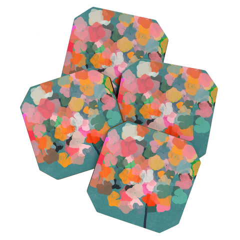 Garima Dhawan hydrangea 13 Coaster Set