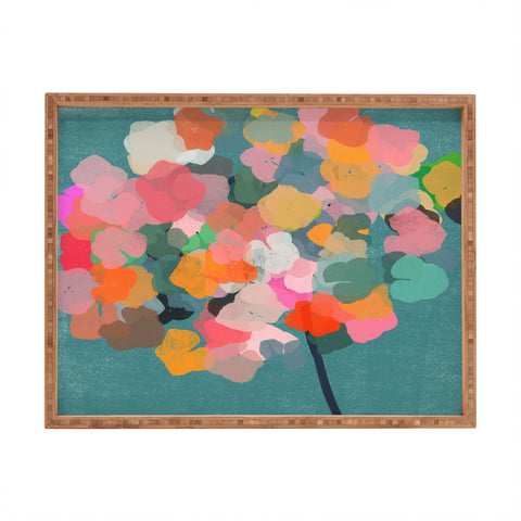 Garima Dhawan hydrangea 13 Rectangular Tray
