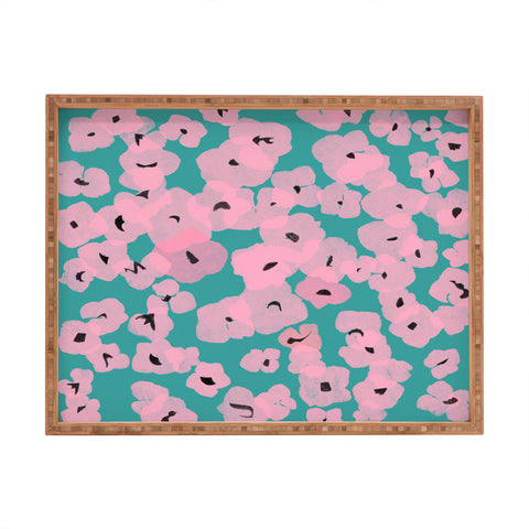 Garima Dhawan hydrangea 14 Rectangular Tray