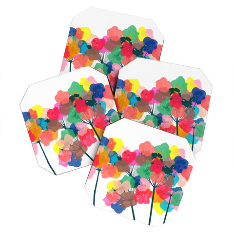 Garima Dhawan hydrangea 8 Coaster Set