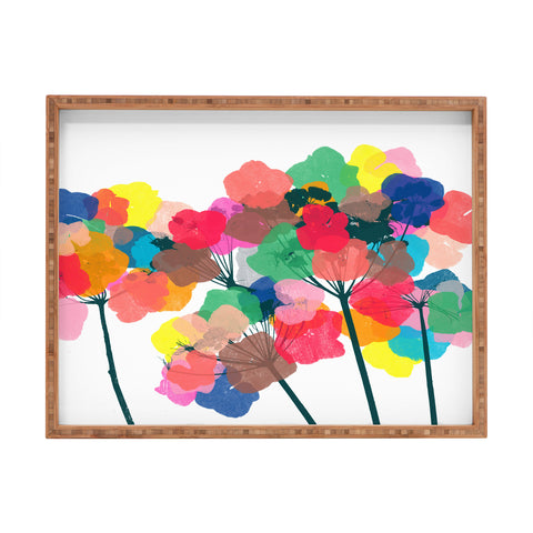 Garima Dhawan hydrangea 8 Rectangular Tray