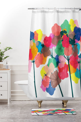 Garima Dhawan hydrangea 8 Shower Curtain And Mat