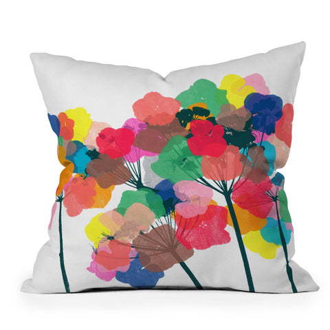 Garima Dhawan hydrangea 8 Outdoor Throw Pillow