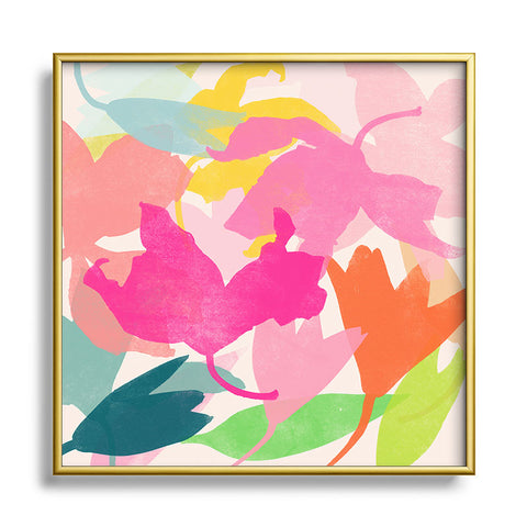 Garima Dhawan lily 70 Square Metal Framed Art Print