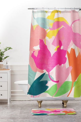 Garima Dhawan lily 70 Shower Curtain And Mat