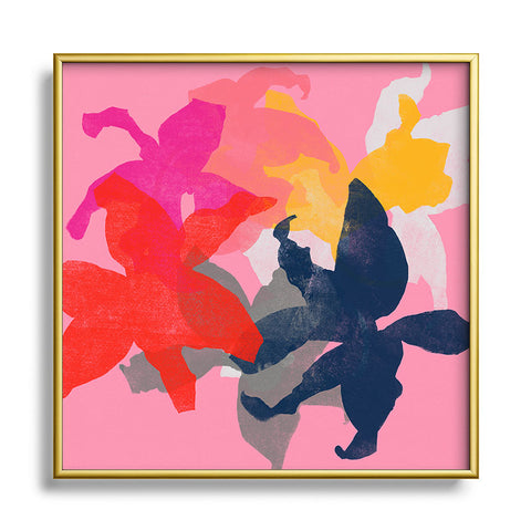 Garima Dhawan lily 75 Square Metal Framed Art Print