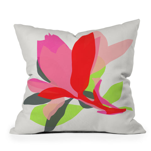 Garima Dhawan magnolia 3 Throw Pillow