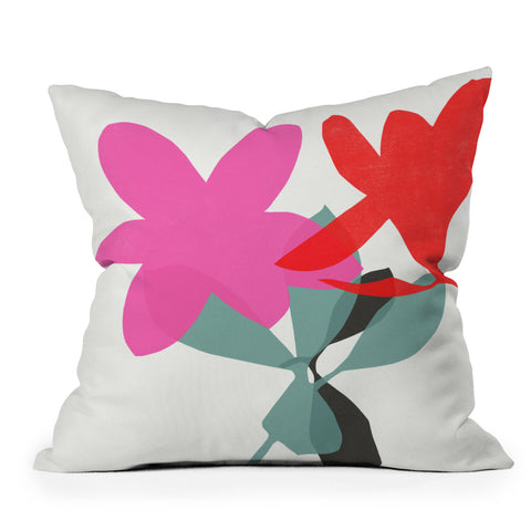 Garima Dhawan magnolia 9 Outdoor Throw Pillow