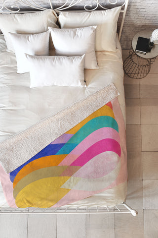 Garima Dhawan merge 4 Fleece Throw Blanket