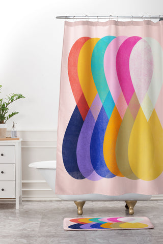 Garima Dhawan merge 4 Shower Curtain And Mat