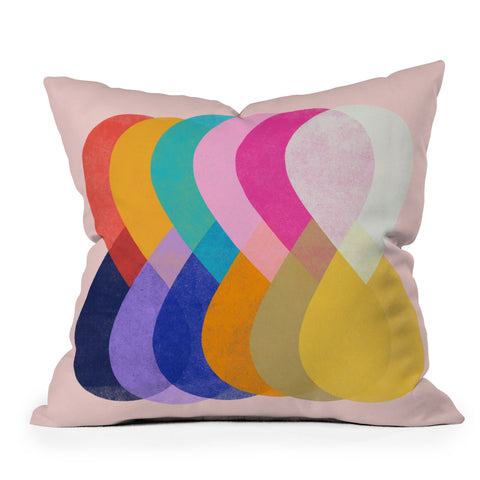 Garima Dhawan merge 4 Outdoor Throw Pillow