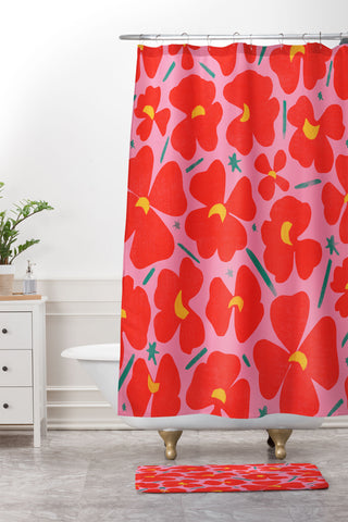 Garima Dhawan Merry1 Shower Curtain And Mat