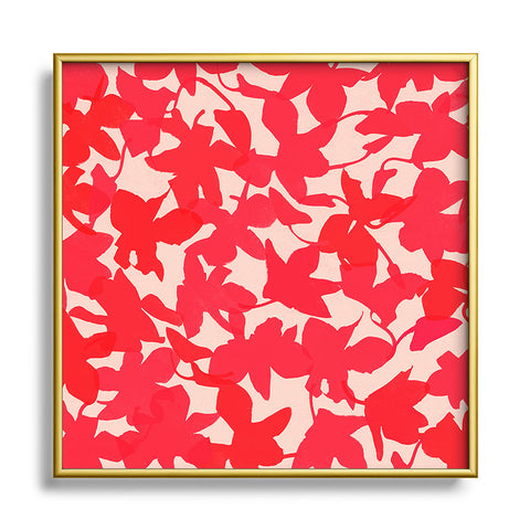 Garima Dhawan My Garden 1 Square Metal Framed Art Print