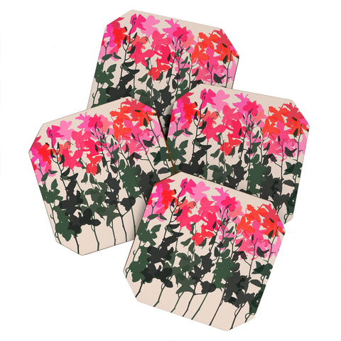 Garima Dhawan orchids 14 Coaster Set