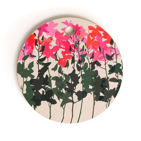 Garima Dhawan orchids 14 Cutting Board Round